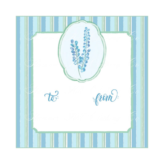 Blue Bonnet Gift Tag