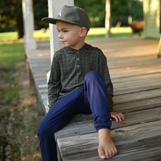 Boys Cabin Cozy Hooded Set