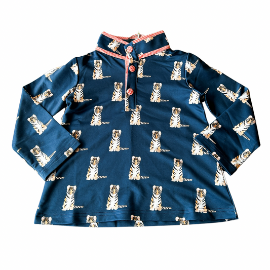 Navy Tiger Pullover