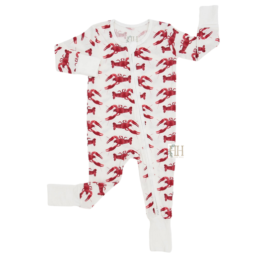 Boys Crawfish Double Zipper Romper