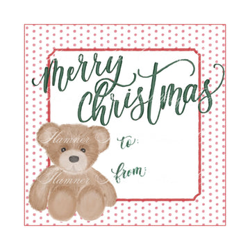Beary Merry Gift Tag