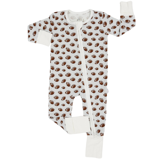 Boys Football Zipper Romper