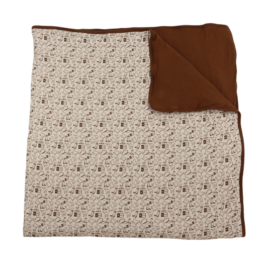 Brown Wild West Large Blanket