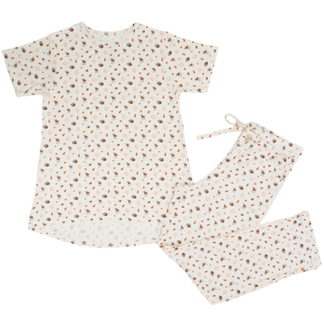 Womens Orange Wild West Loungewear Set