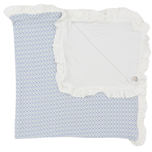 Girls Purple Poppy Stroller Blanket