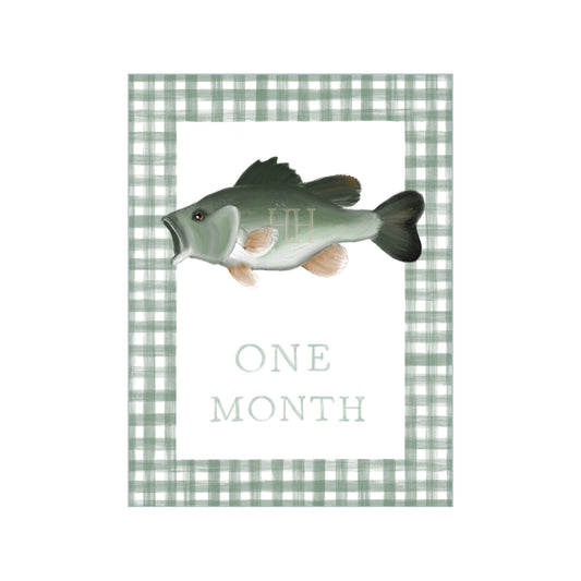 Rippin’ Lips Gingham Milestone Cards