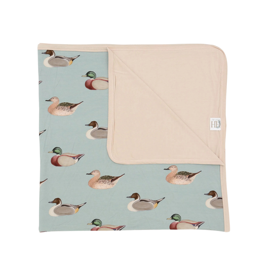 Boys Vintage Ducks Large Blanket