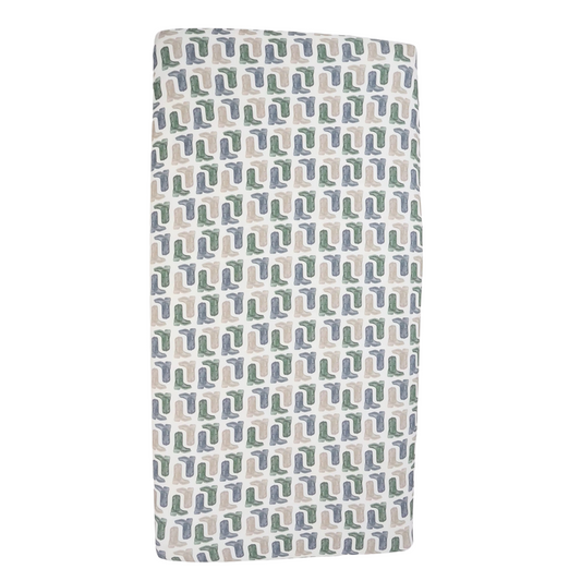 Boys Backroad Boots Crib Sheets