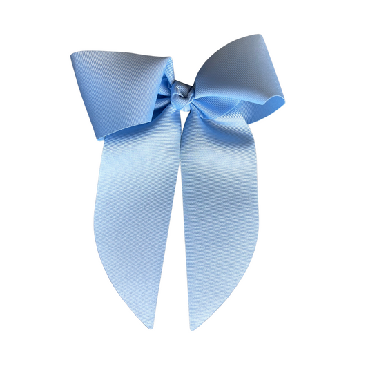 King Grosgrain Bowtie With Tails - Millennium Blue