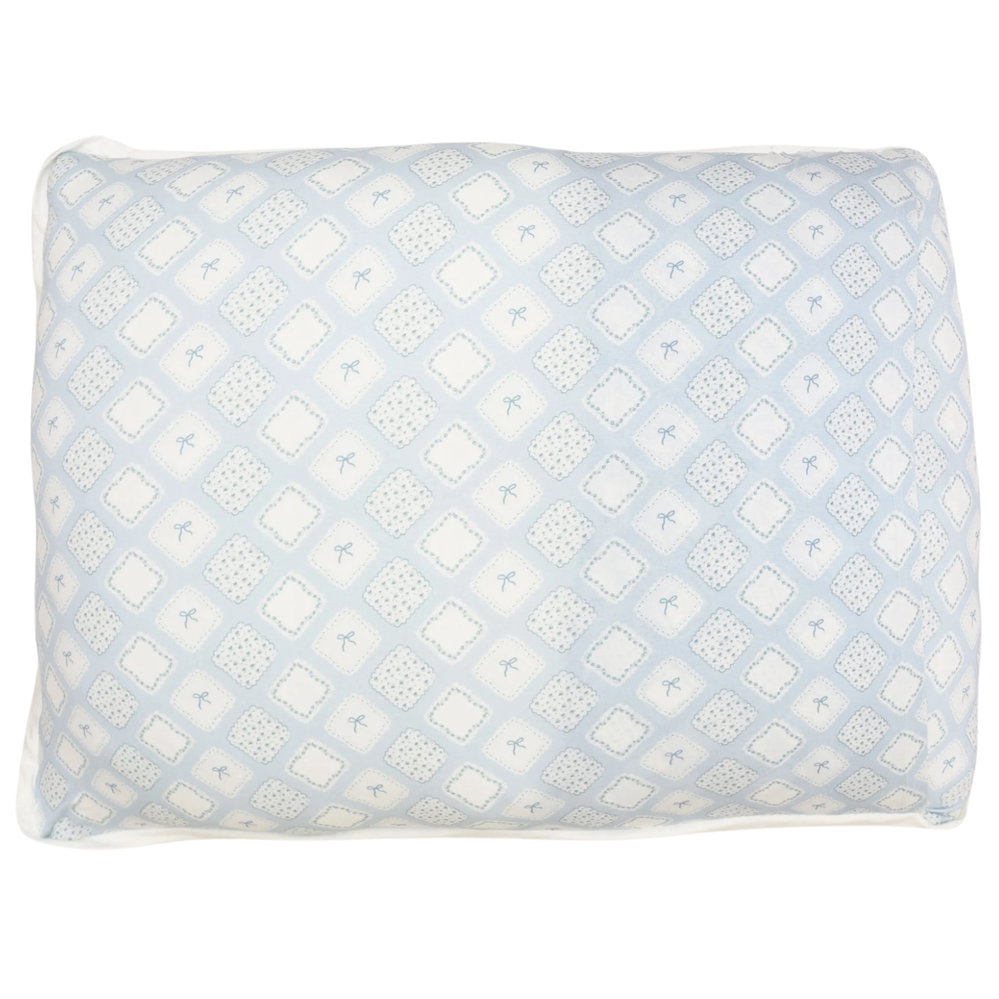 Quilted Bow Patch Standard Pillow & Pillowcase