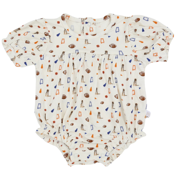 Girls Navy Tiger Pom Bamboo Bubble