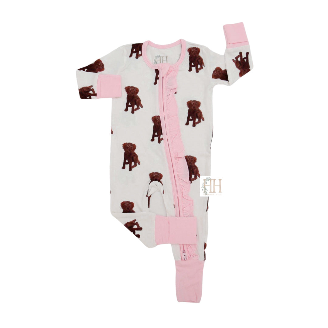 Girls Boykin Double Zipper Romper