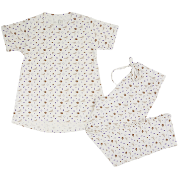 Womens Purple Toad Loungewear Set