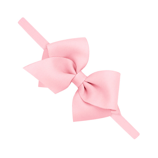 Extra Small Grosgrain Bow on Matching Skinny Nylon Band