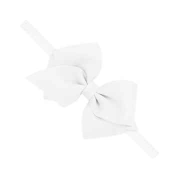 Extra Small Grosgrain Bow on Matching Skinny Nylon Band