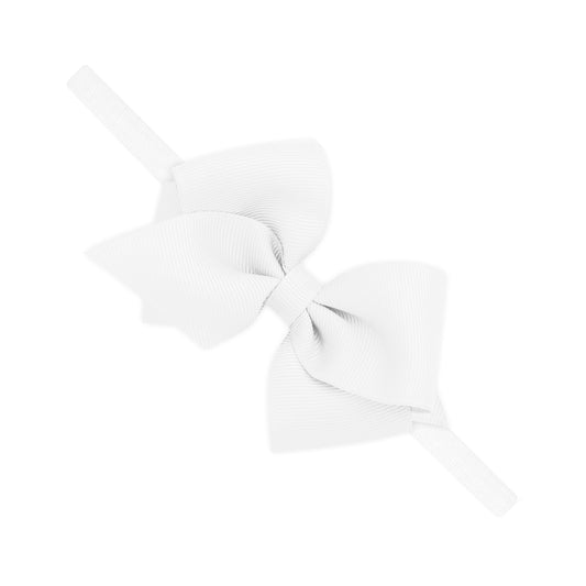Extra Small Grosgrain Bow on Matching Skinny Nylon Band
