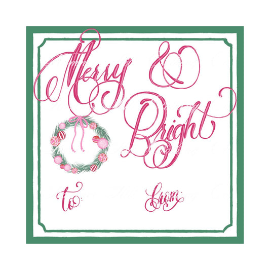Merry & Bright Gift Tag