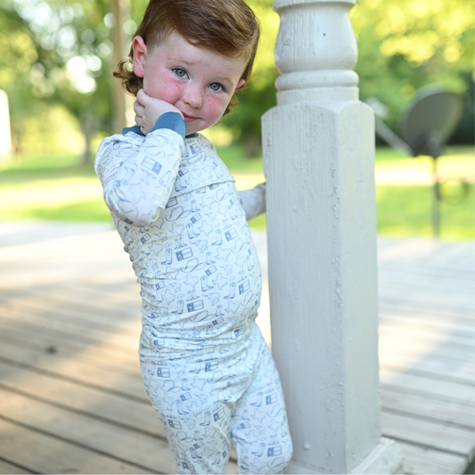 Boys Wild West Blue Loungewear Set