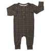 Boys Cabin Cozy Long Sleeve Button Romper