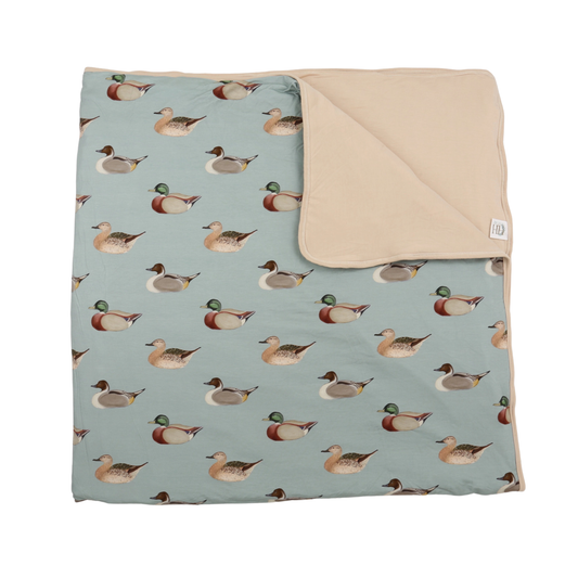 Vintage Ducks Large Blanket