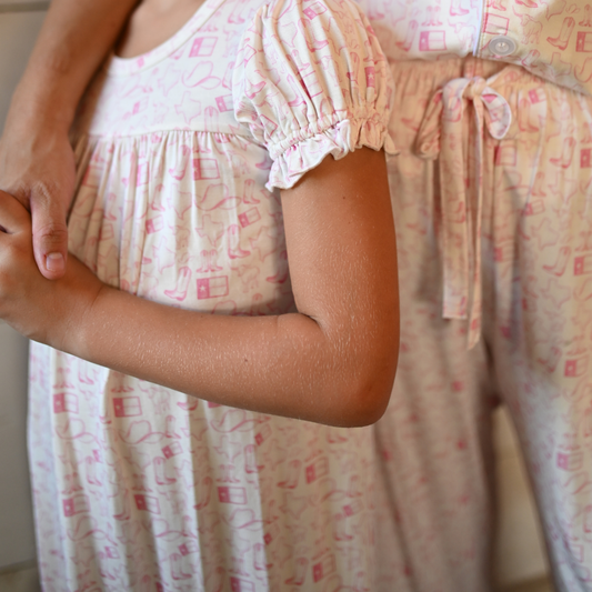 Girls Pink Wild West Nightgown