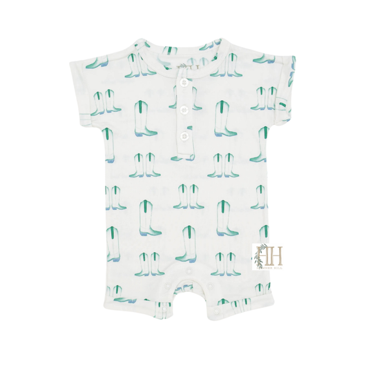 Goodnight Texas Button Romper