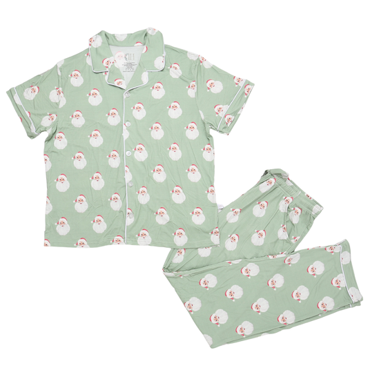 Womens Sleigh Bells Button Down Pants Set