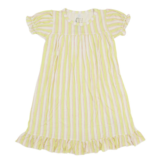 Girls Yellow Stripe Nightgown