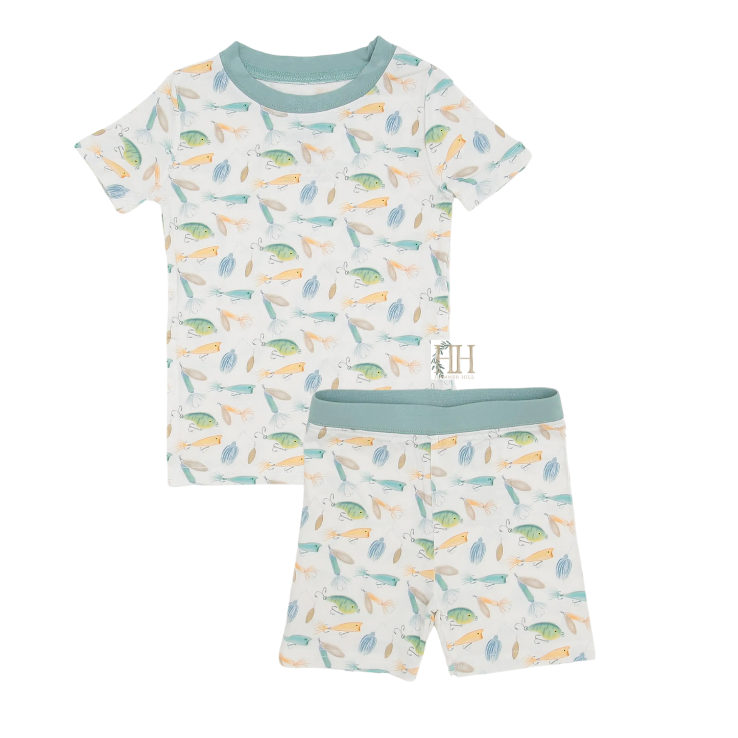 Boys Gone Fishing Shorts Loungewear Set