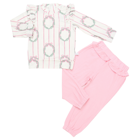 Girls Sugarplum Wreath Everyday Set