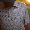Mens Brown Wild West Performance Polo