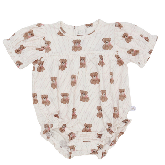 Girls Pink Beary Cute Girls Bamboo Bubble