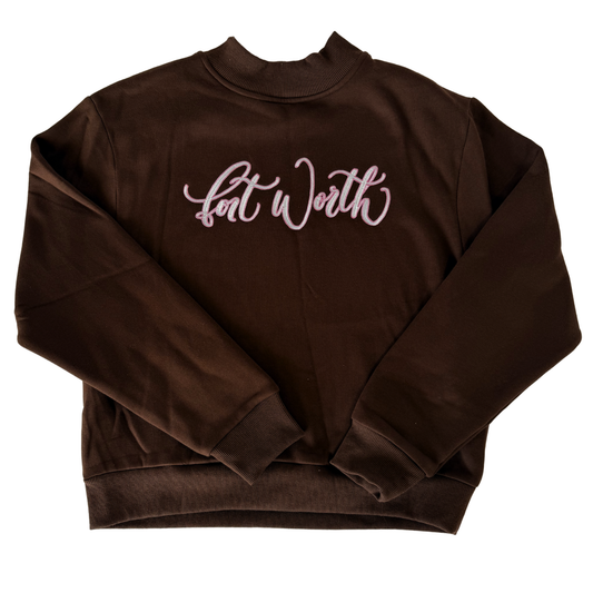 Womens Fort Worth Mockneck Pullover