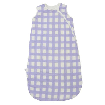 Girls Purple Check Sleep Sack