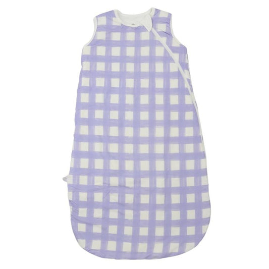 Girls Purple Check Sleep Sack
