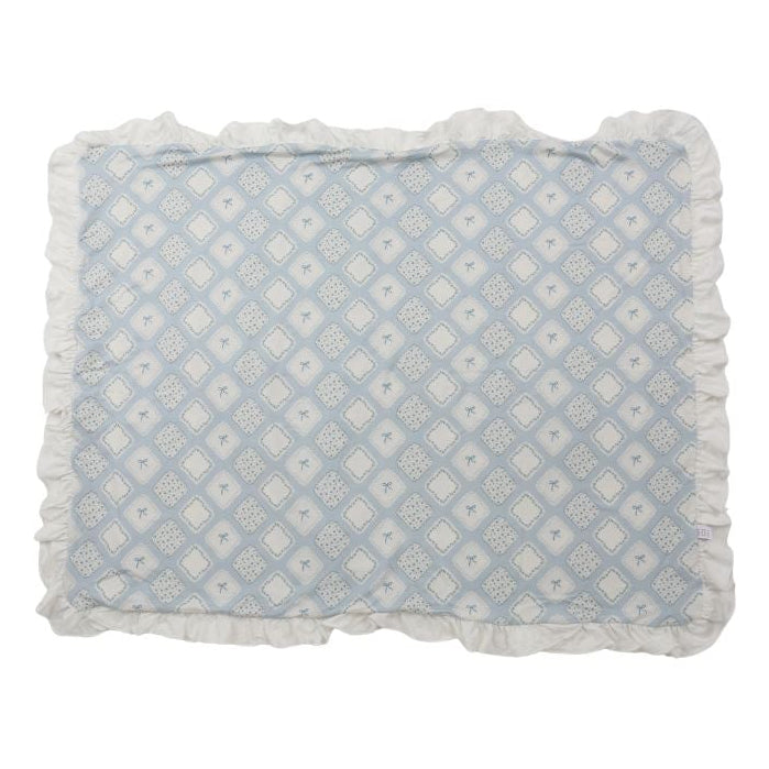 Quilted Bow Ruffle Standard Pillowcase