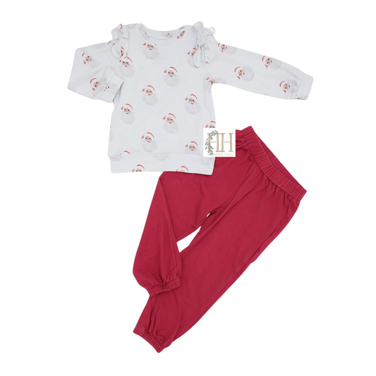 Sleigh Bells Ruffle Pants Set