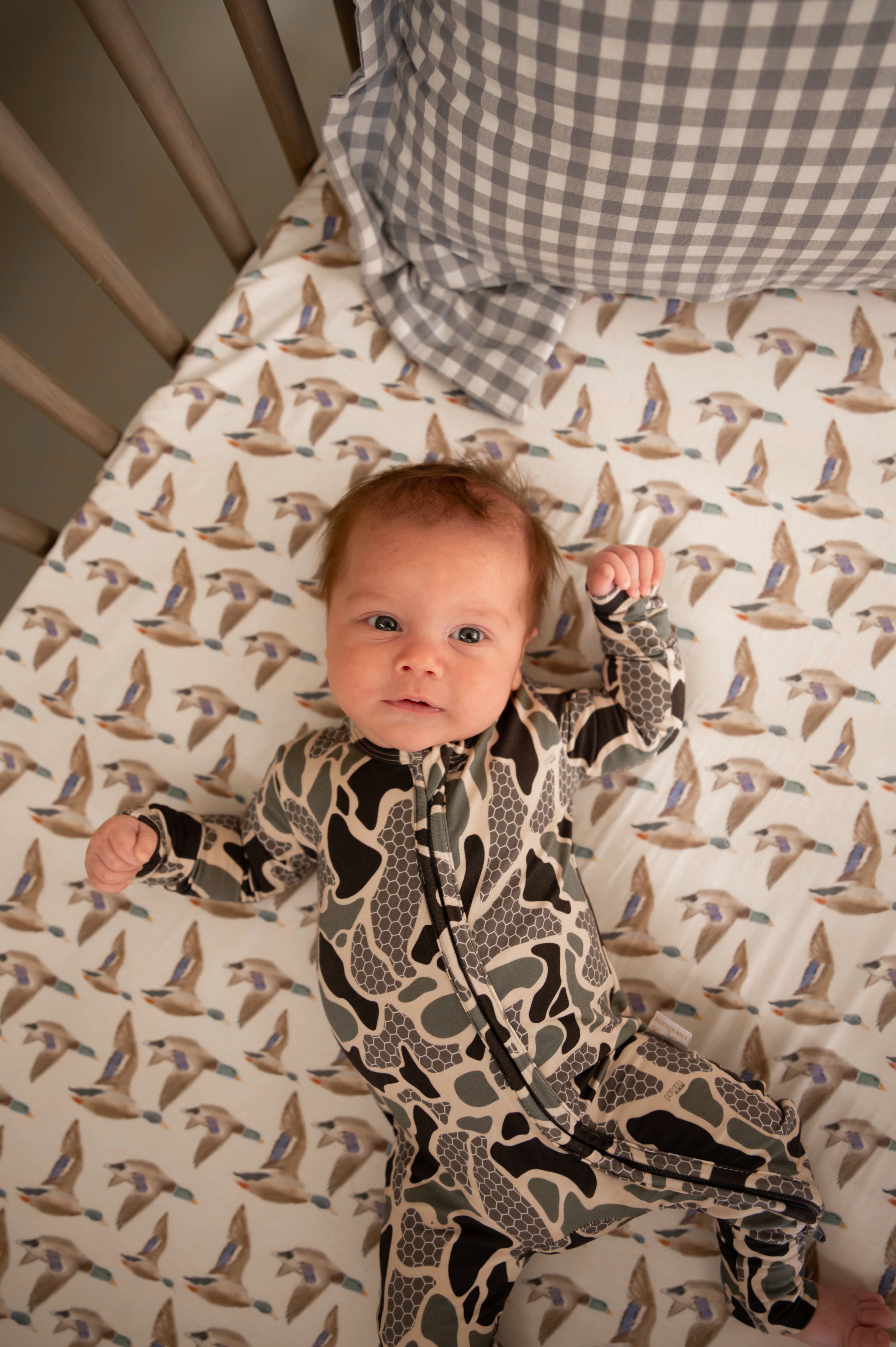 Boys HHxCC Double Zipper Romper - RVR Camo – Hamner Hill