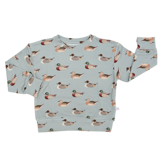 Boys Vintage Ducks Long Sleeve Crew Neck