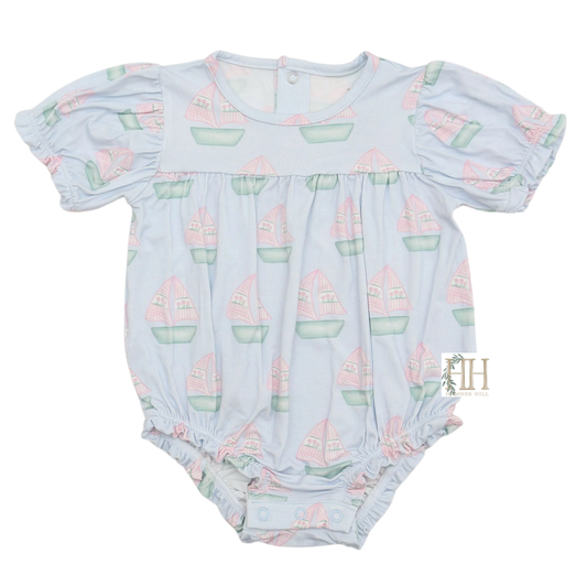 Girls Sailboatsl Bamboo Bubble