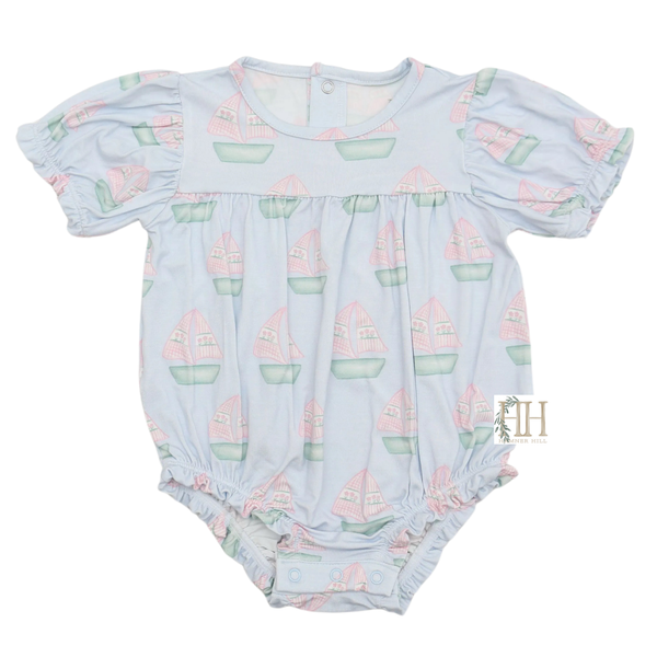 (PRE ORDER : SHIPS 5/1) - Girls Sailboats Bamboo Bubble