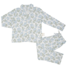 Womens Garden Party Button Down Loungewear Set