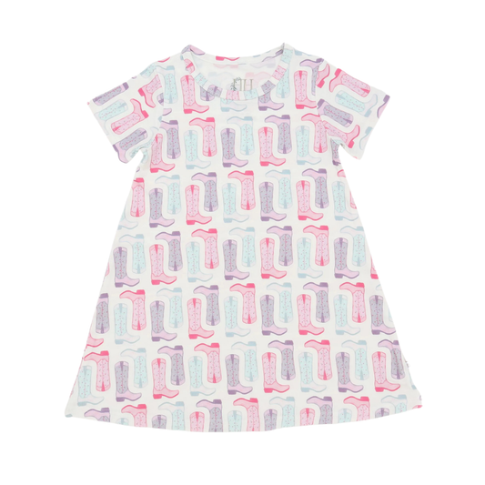 Girls Petals & Spurs Bamboo Dress