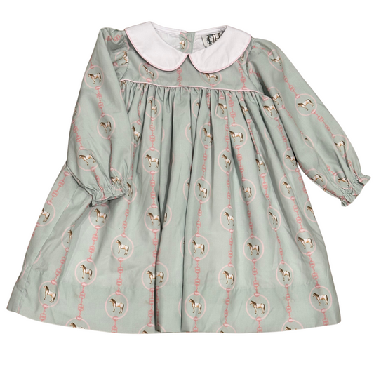 Girls Paloma Roundup Long Sleeve Collar Dress