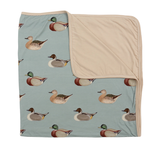 Vintage Ducks Stroller Blanket