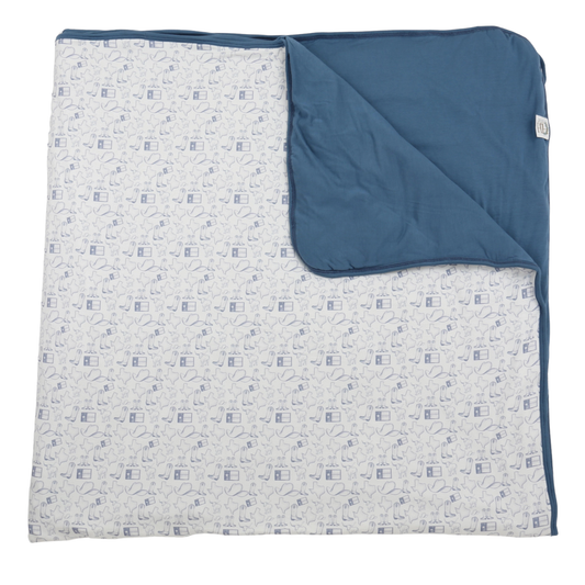 Blue Wild West Large Blanket