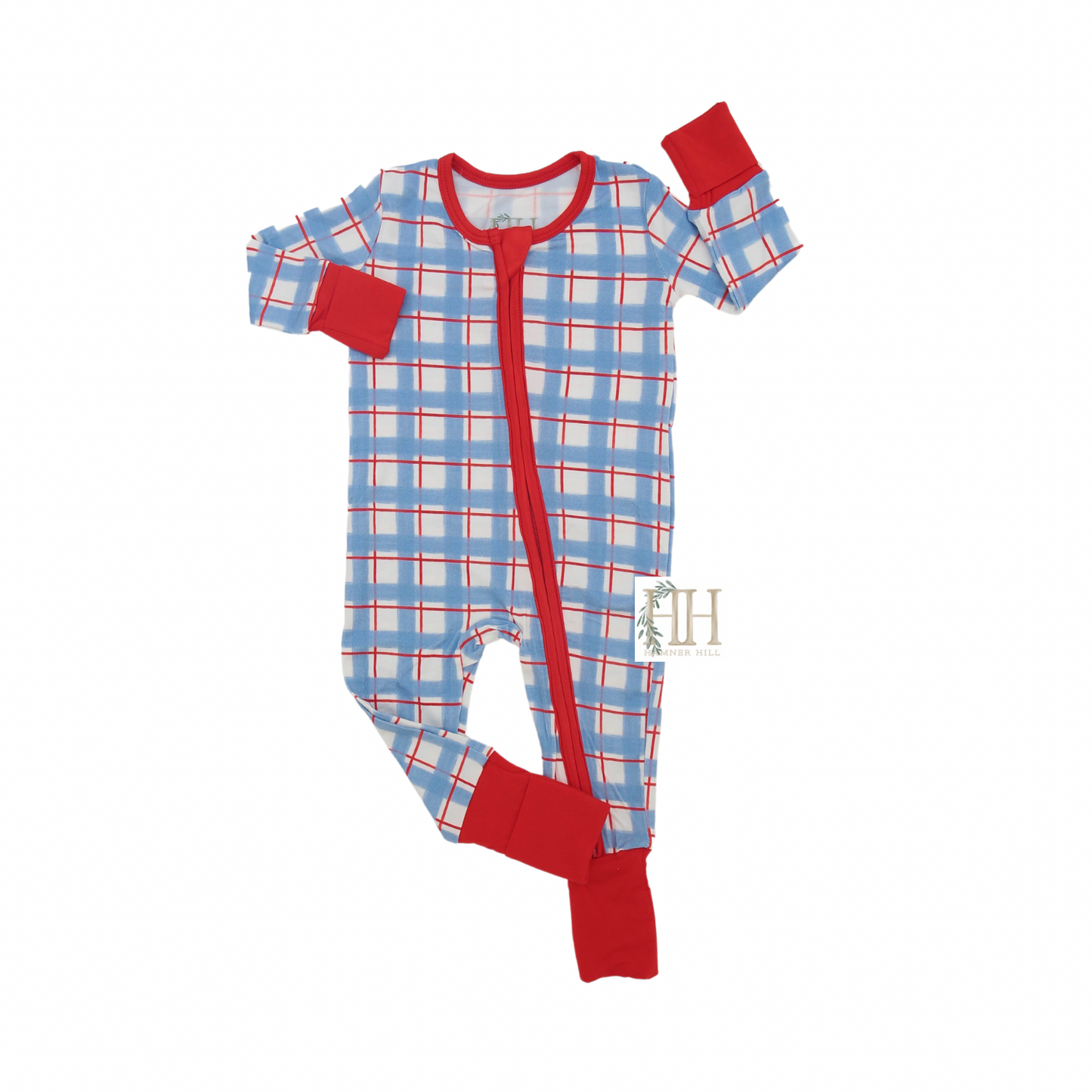 Boys Home of the Brave Double Zipper Romper