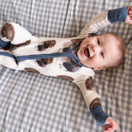 Boys Struttin’ Double Zipper Romper