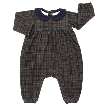 Boys Cabin Cozy Long Sleeve Collared Romper