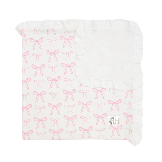 Bigger the Bow Stroller Blanket